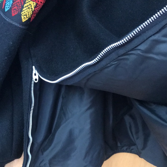 1970s Unique Thunderbird embroidered wool lined sweater jacket - Picture 13 of 13